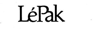 LE PAK trademark