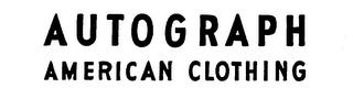 AUTOGRAPH AMERICAN CLOTHING trademark