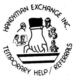 HANDYMAN EXCHANGE INC. TEMPORARY HELP / REFERRALS trademark