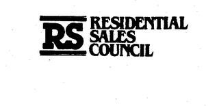 RS RESIDENTIAL SALES COUNCIL trademark