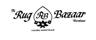 THE RUG RB BAZAAR WAREHOUSE A GLOBAL MAR trademark