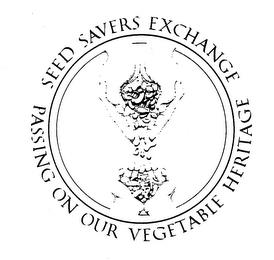 SEED SAVERS EXCHANGE PASSING ON OUR VEGETABLE HERITAGE trademark