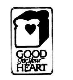 GOOD FOR YOUR HEART trademark