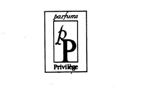 PP PARFUMS PRIVILEGE trademark