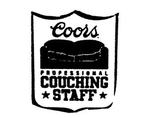 COORS PROFESSIONAL COUCHING STAFF trademark