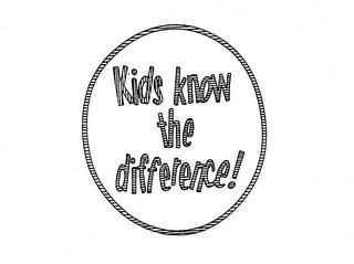 KIDS KNOW THE DIFFERENCE! trademark