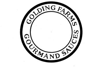 GOLDING FARMS GOURMAND SAUCES trademark