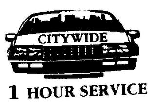 CITYWIDE 1 HOUR SERVICE trademark