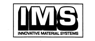 IMS INNOVATIVE MATERIAL SYSTEMS trademark