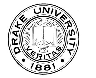 DRAKE UNIVERSITY 1881 VERITAS trademark