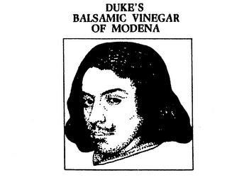 DUKE'S BALSAMIC VINEGAR OF MODENA trademark