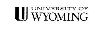 W UNIVERSITY OF WYOMING trademark