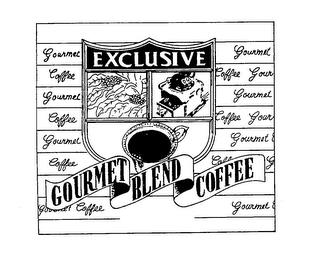 EXCLUSIVE GOURMET BLEND COFFEE GOURMET C trademark