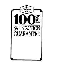 HAMPTON INN 100% SATISFACTION GUARANTEE trademark