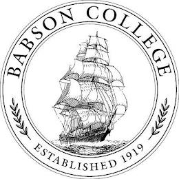 BABSON COLLEGE ESTABLISHED 1919 trademark