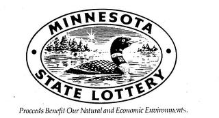 MINNESOTA STATE LOTTERY PROCEEDS BENEFIT OUR NATURAL AND ECONOMIC ENVIRONMENTS trademark