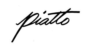 PIATTO trademark