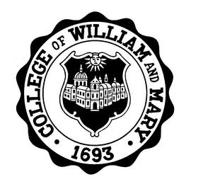 COLLEGE OF WILLIAM AND MARY 1693 trademark