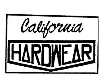 CALIFORNIA HARDWEAR trademark