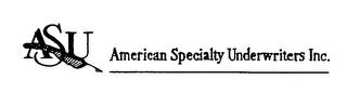 ASU AMERICAN SPECIALTY UNDERWRITERS INC. trademark