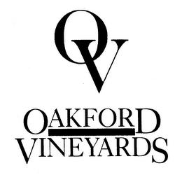 OV OAKFORD VINEYARDS trademark