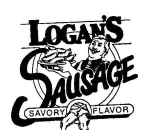 LOGAN'S SAUSAGE SAVORY FLAVOR trademark