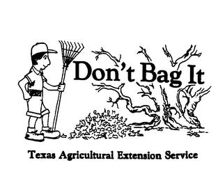 DON'T BAG IT TEXAS AGRICULTURAL EXTENSION SERVICES trademark