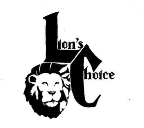 LION'S CHOICE trademark