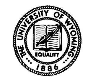 THE UNIVERSITY OF WYOMING EQUALITY 1886 trademark