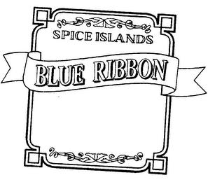 SPICE ISLANDS BLUE RIBBON trademark