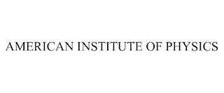 AMERICAN INSTITUTE OF PHYSICS trademark