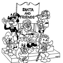 SANTA AND FRIENDS REDI CANDY BENJI BAILEY SOFTY trademark