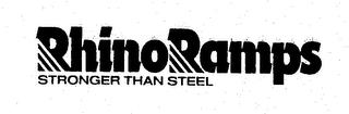 RHINORAMPS STRONGER THAN STEEL trademark