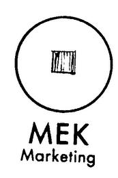 M E K MARKETING trademark