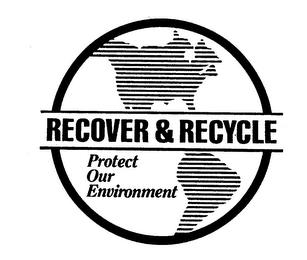 RECOVER & RECYCLE PROTECT OUR ENVIRONMENT trademark