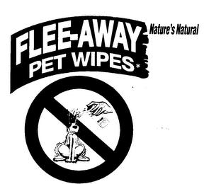 FLEE-AWAY PET WIPES NATURE'S NATURAL trademark