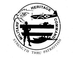 MILITARY HERITAGE COMMAND STRENGTH THRUPATRIOTISM trademark