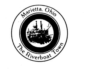 THE RIVERBOAT TOWN MARIETTA, OHIO trademark