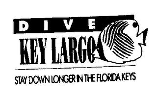 DIVE KEY LARGO STAY DOWN LONGER IN THE FLORIDA KEYS trademark