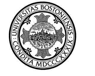 UNIVERSITAS BOSTONIENSIS CONDITA MDCCCXXXIX trademark