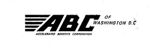 ABC ACCELERATED BENEFITS CORPORATION OF WASHINGTON D.C. trademark