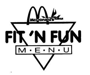 MCDONALD'S HAWAII FIT'N FUN MENU trademark