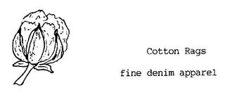 COTTON RAGS FINE DENIM APPAREL trademark