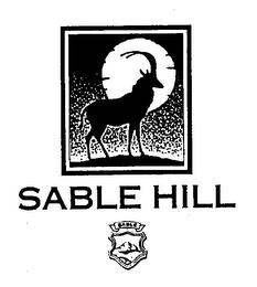 SABLE HILL SABLE trademark