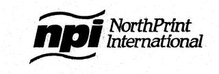 NORTHPRINT INTERNATIONAL NPI trademark