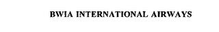 BWIA INTERNATIONAL AIRWAYS trademark