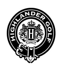 H HIGHLANDER GOLF trademark