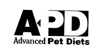 APD ADVANCED PET DIETS trademark