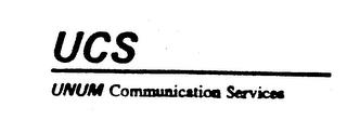 UCS UNUM COMMUNICATION SERVICES trademark