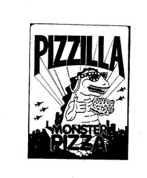 PIZZILLA MONSTER PIZZA trademark